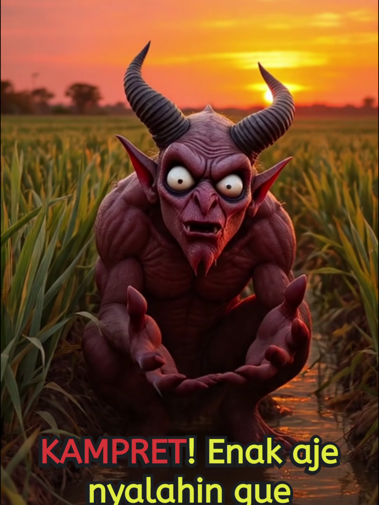 SETAN YANG KENTUT #kucing #kucinglucu #monyetlucu #ai #humor