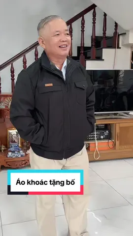 Đông lạnh rồi sắm cho bố cái áo khoác lót lông ấm mà lại hạt dẻ bố vui con vui #aokhoactangbo #aokhoaclotlong #aokhoactrungnien #aokhoacnam #mebesua0709 