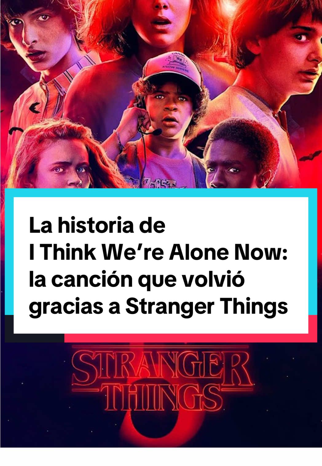 La canción I Think We’re Alone Now se hizo viral por la quinta temporada de Stranger Things, pero la versión que se hizo popular ahorita, la de Tiffany, no es la original.  Te cuento quién la compuso, por qué fue criticada por ser “prefabricada” y qué otras versiones existen.  ¿Cuál te late más?  #strangerthings #cancionesvirales #musica80s #historiamusical #ithinkwerealonenow 