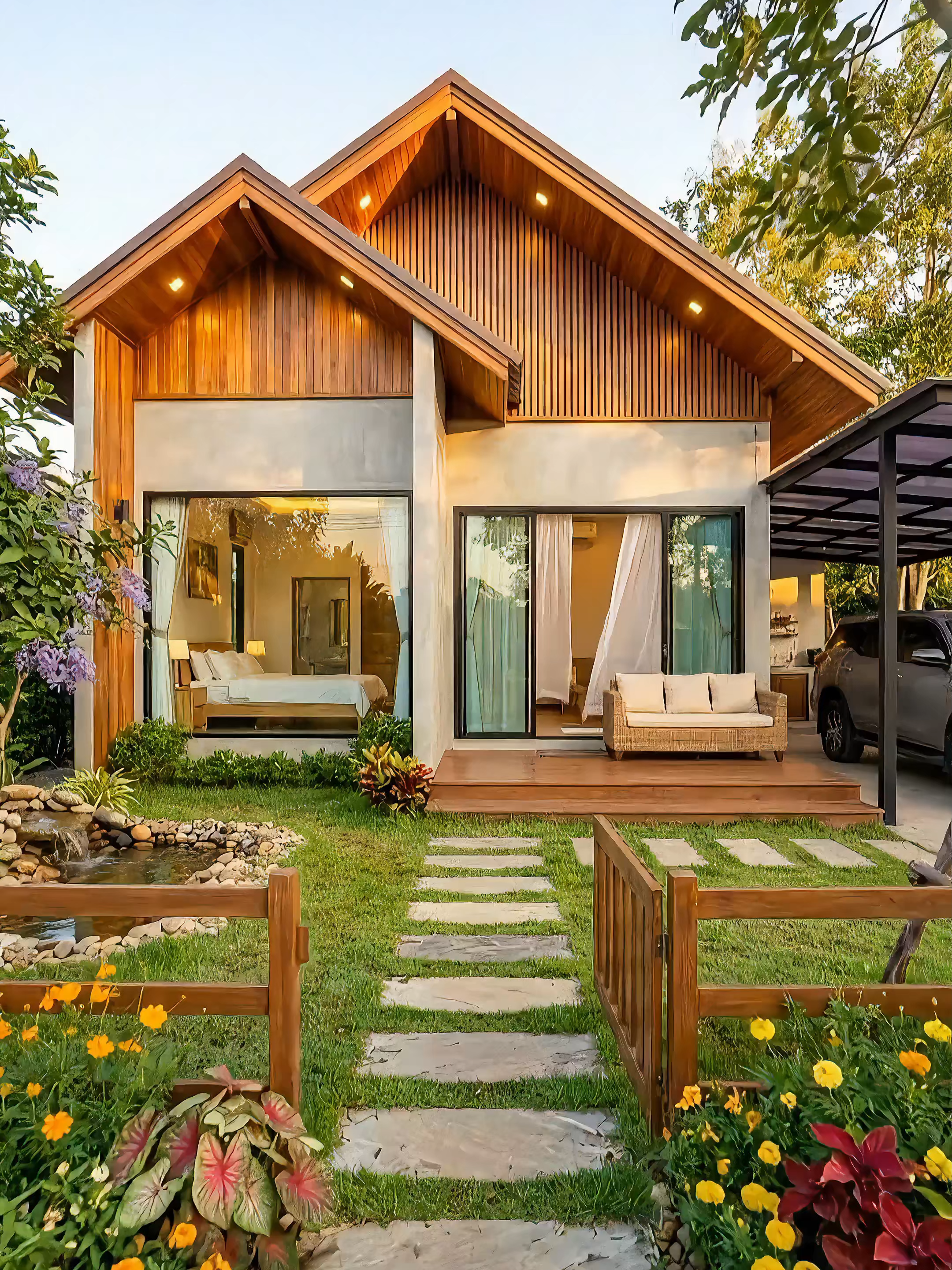 บ้านไม้ชั้นเดียว ที่ครบทุกฟังชั่นการใช้งาน สงบ หรูหรา บนความเรียบง่าย#บ้านและสวน #บ้านสวน #แบบบ้าน #บ้านสวย #บ้านในฝัน #บ้านหลังเล็กๆ #บ้านริมน้ำ #บ้านน่ารัก #บ้านโมเดิร์น #บ้านหลังแรก #บ้าน