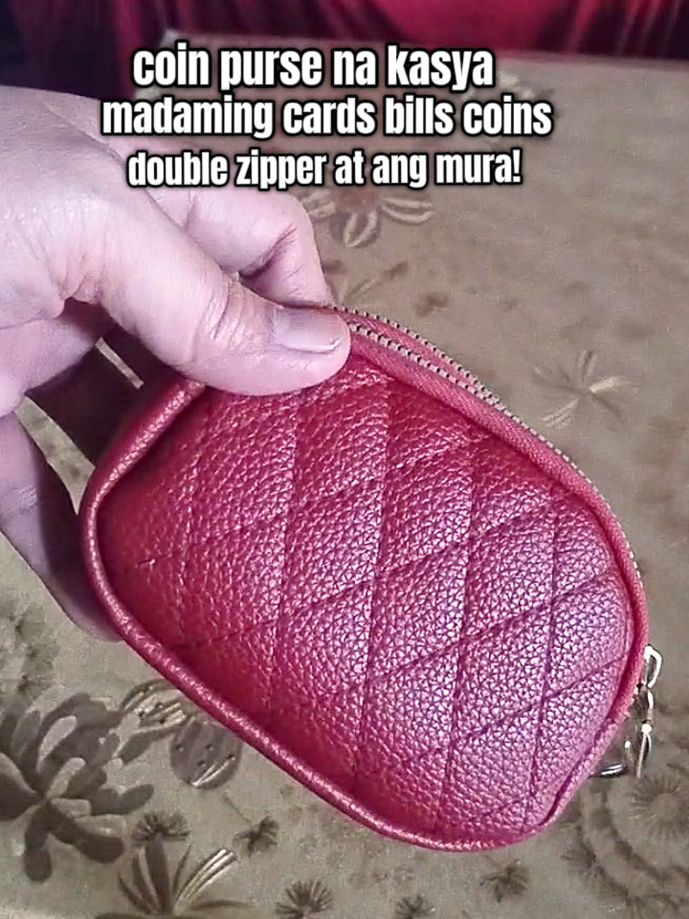 coin purse na kasya madaming cards bills coins double zipper pa! 😘 #coinpurse #cardholder #coinpurseforwomen 