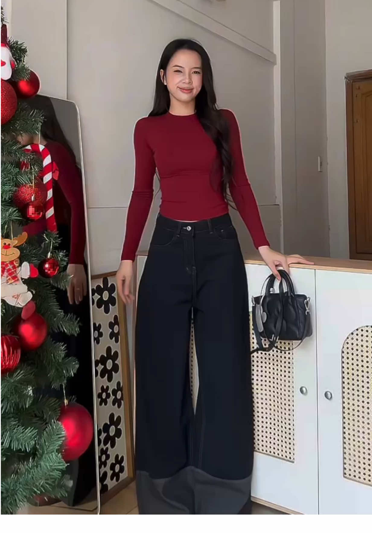 Màu quần này thì basic dễ phối đồ nữa #1m68review #jeansongrong #jeansongsuong #quanongrong #viral 