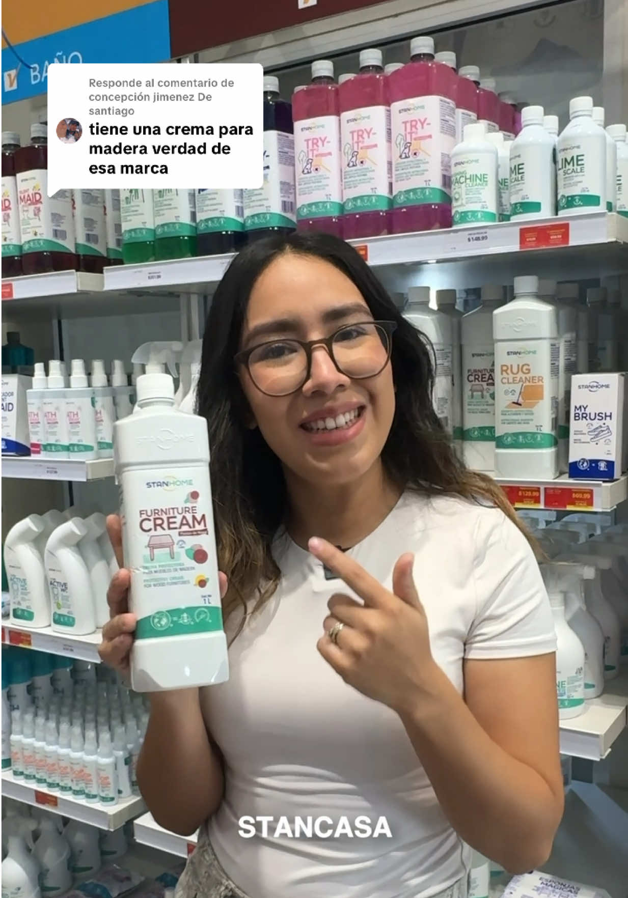 Respuesta a @concepción jimenez De santiago  Furniture Cream de Stanhome: nutrición y brillo de “mueble nuevo”. Protege la madera y ayuda a repeler polvo y líquidos.