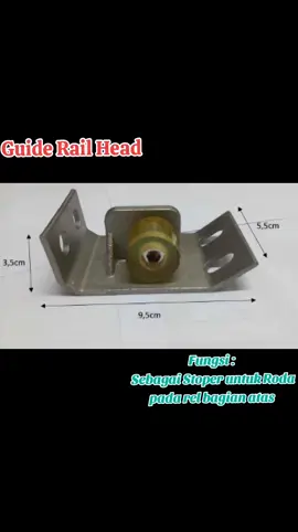 Guide Rail Head 🔥🔥 - Bahan Nylon dengan kualitas Tinggi  - Diameter roda 2,5cm  - Dapat disetel dan diajust untuk posisi dimana pintu harus berhenti - Cocok digunakan pada rel medium  #sandwichpanel #coldstorage #fyppppppppppppppppppppppp 