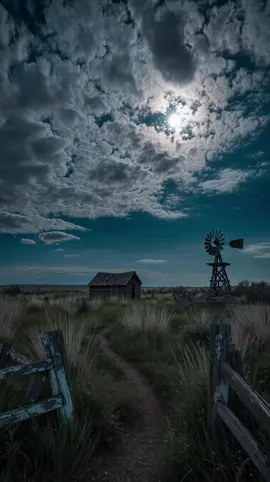 A Quiet Path Back to Yesterday. #moonlight #nostalgicvibes #ruralnight #quietlandscape #nightscape 