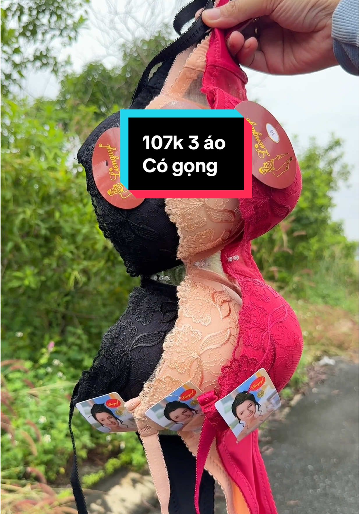 Áo ren phom quả vừa mút mỏng có gọng thông hơi Combo 3 áo Hỗ trợ phí ship #xuhuong #thanhngoc094 #aolot 