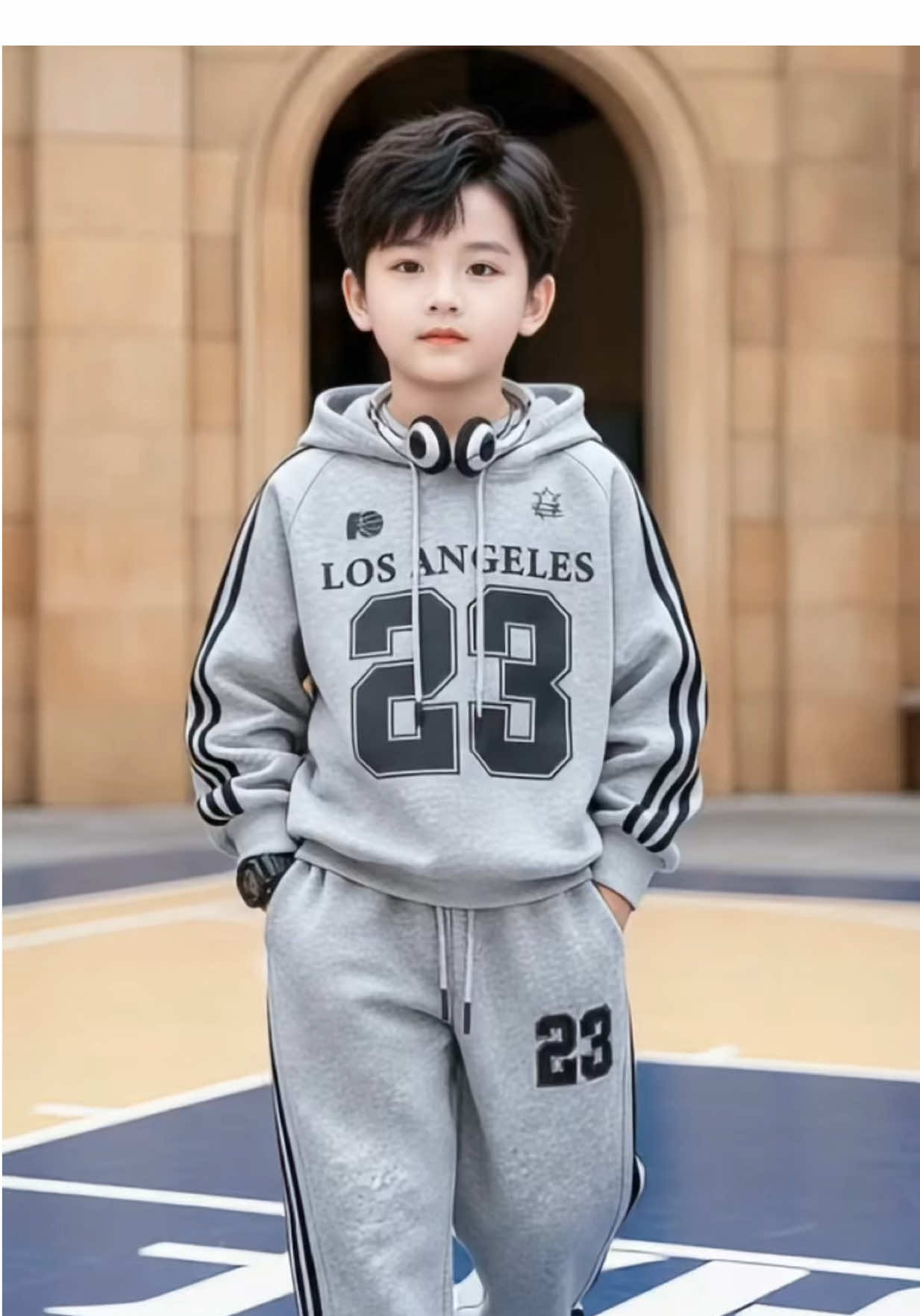 Bộ nỉ thể thao chất đẹp này bé trai bé gái mặc đều xinh nè các mom ơi #thoitrangchobe #thoitrangtreem #bonibetrai #bonibegai 