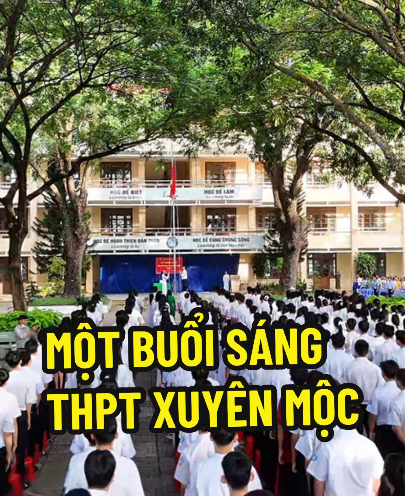Trường THPT Xuyên Mộc một buổi sáng đầu tuần #xuyenmoc24h #hotram #thptxuyenmoc 