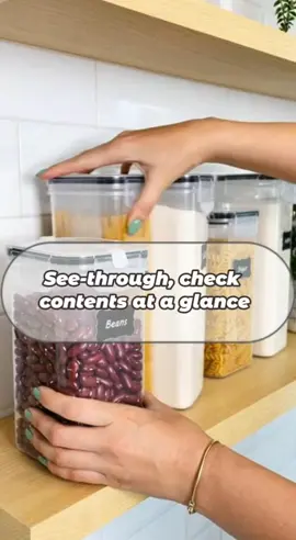 See-through, check contents at a glance#AirtightSeal #MoistureProof #FreshnessPreserver #LeakProofStorage #odorproof 
