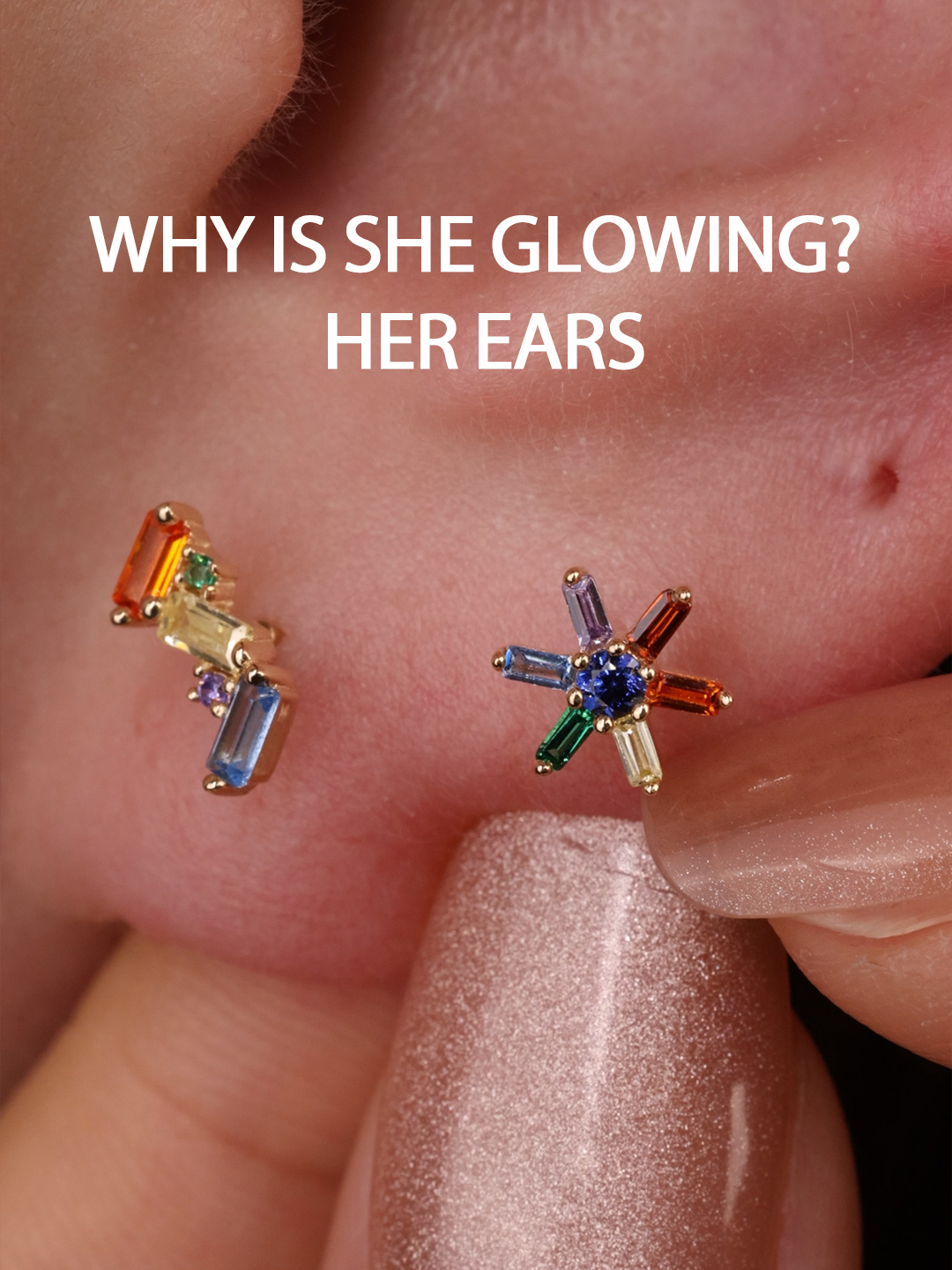 Say hello to PETALS 🌈 Say hello to small bursts of joy. #Hypoallergenic #earpiercings #earcuration #earstyling #earrings #piercings #piercinglovers #piercing #piercingearrings #rookpiercing #helixpiercing #cartilagepiercing #bodypiercing #bodyjewelry #earcuration #piercingideas #jewelry #flatbackearrings