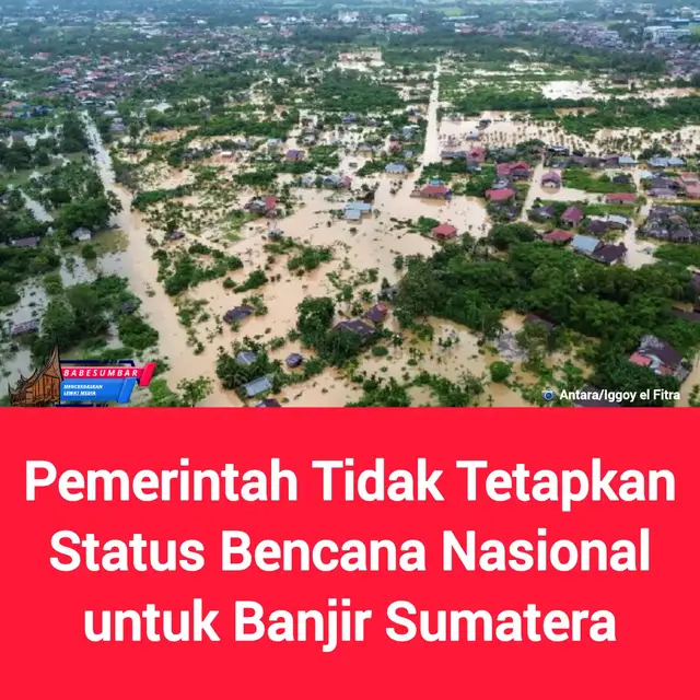 Banjir dan tanah longsor terjadi di tiga provinsi di Sumatera, yaitu Aceh, Sumatera Utara, dan Sumatera Barat. PEMERINTAH belum berencana menetapkan status bencana nasional untuk banjir yang terjadi di sejumlah kabupaten/kota di wilayah Sumatera. Menteri Koordinator Bidang Pemberdayaan Manusia dan Kebudayaan Pratikno mengatakan status kebencanaan saat ini masih dianggap sebagai bencana daerah. Banjir dan tanah longsor terjadi di tiga provinsi di Sumatera, yaitu Aceh, Sumatera Utara, dan Sumatera Barat. Masing-masing wilayah, kata Pratikno, sudah menetapkan status bencana daerah. 