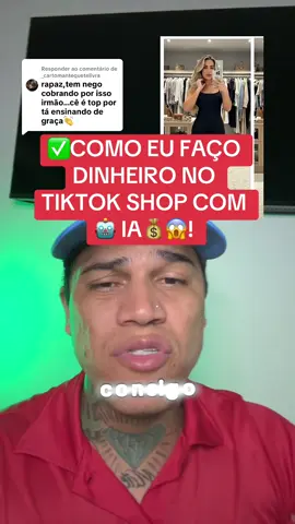 Respondendo a @_cartomantequetelivra é assim que eu ISO ia 🤖 e vendo no TikTok shop💵✅🥳! #ia #tiktokshop #criadordeconteudo #influencer #vendas