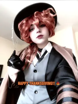 Im thankfull for each and everyone of you! Tysm for all your continuous love and support! #chuuyanakahara #chuuyacosplay #bungoustraydogs #thanksgiving #fypシ 