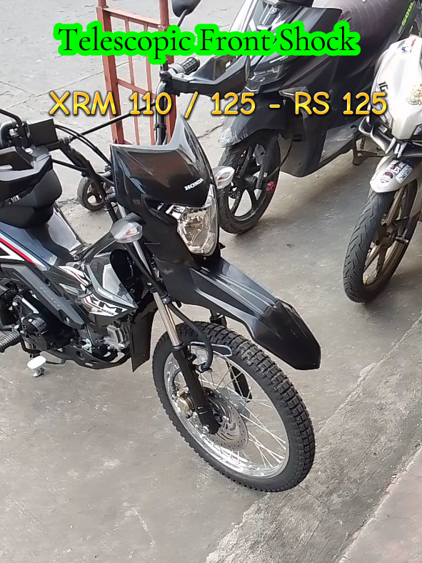 Telescopic Front Shock for xrm110/125 and rs 125  Available Color - (silver)(black) #telescopicfrontshock #xrm110frontshock #xrm125frontshock #rs125frontshock #totoshop 