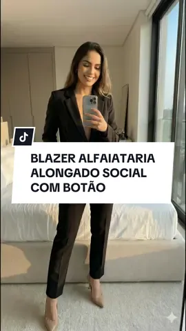 Blaze alfaiataria alongado social com botão #tiktokshopblackfridaybr #TikTokShop111BR 