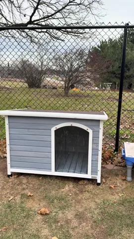 Outdoor dog house give your dogs a spot to hide outside. #doghouse #petproducts #tiktokshopblackfriday #dogowner 