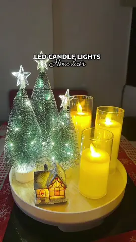 Ang Ganda ipang decor ngayong pasko ng led candle lights na to nakakaganda ng awra sale bahay  #flamelesscandle #batteryoperatedcandle #ledcandle #homedecor #fyp 