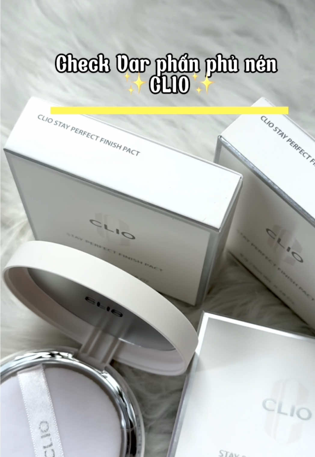 Check var phấn phủ có finish đẹp mịn #clio #xuhuong #ilovetiktok #bebeau 