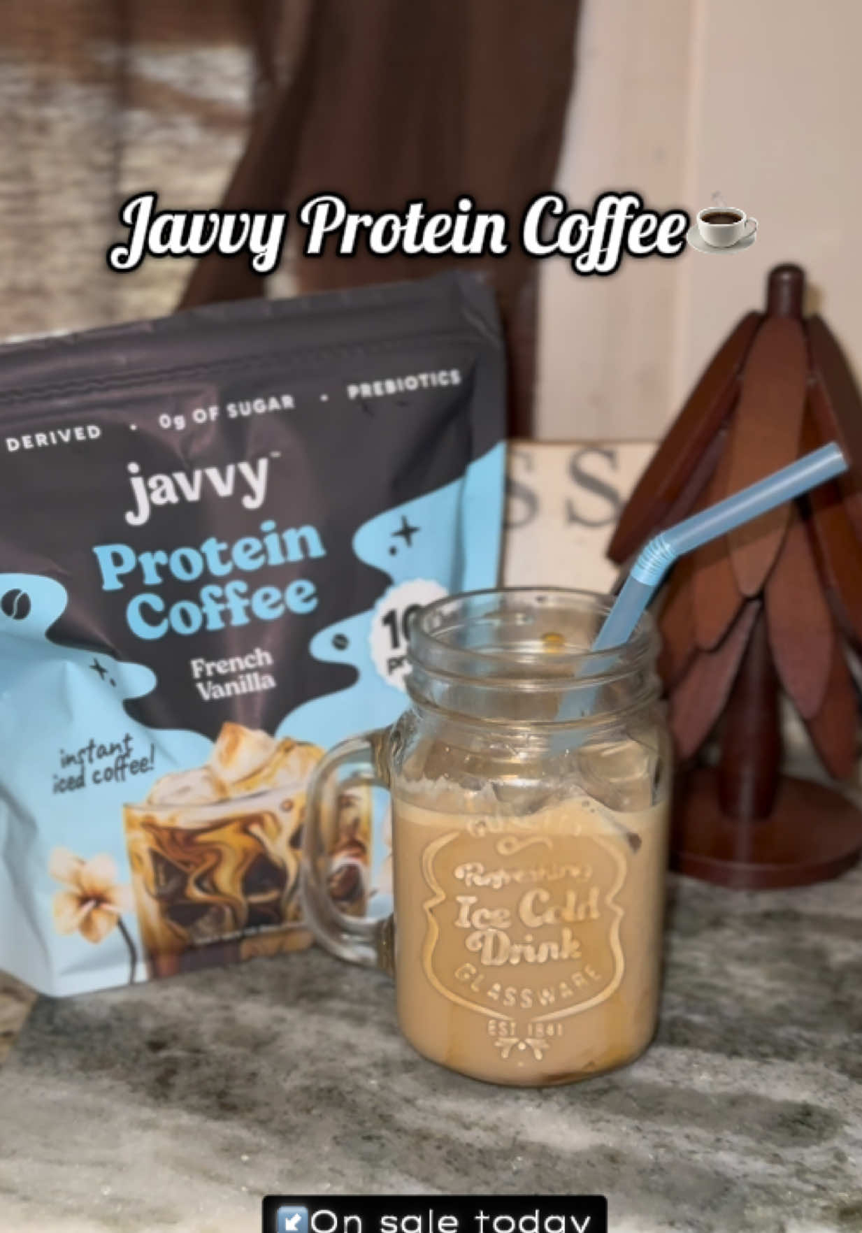 Start you mornings off with an iced coffee that fits into your nutrition goals!  Loaded with protein instead of sugar.  @Javvy Coffee  #IcedCoffee #Proffee #ProteinCoffee #JavvyCoffee #TiktokShopBlackFriday 