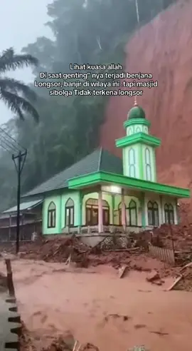 Kuasa allah itu nyata #masjid #sibolga#fypage #bencana #trending 