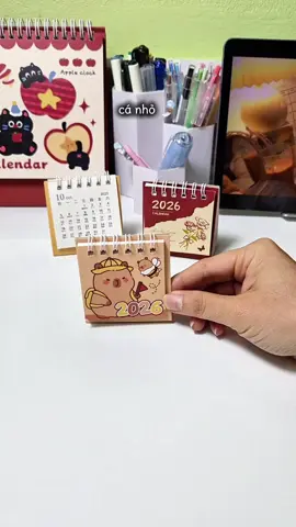 Lịch mini hoạt hình 2026 #vanphongpham #2026 #lich2026 