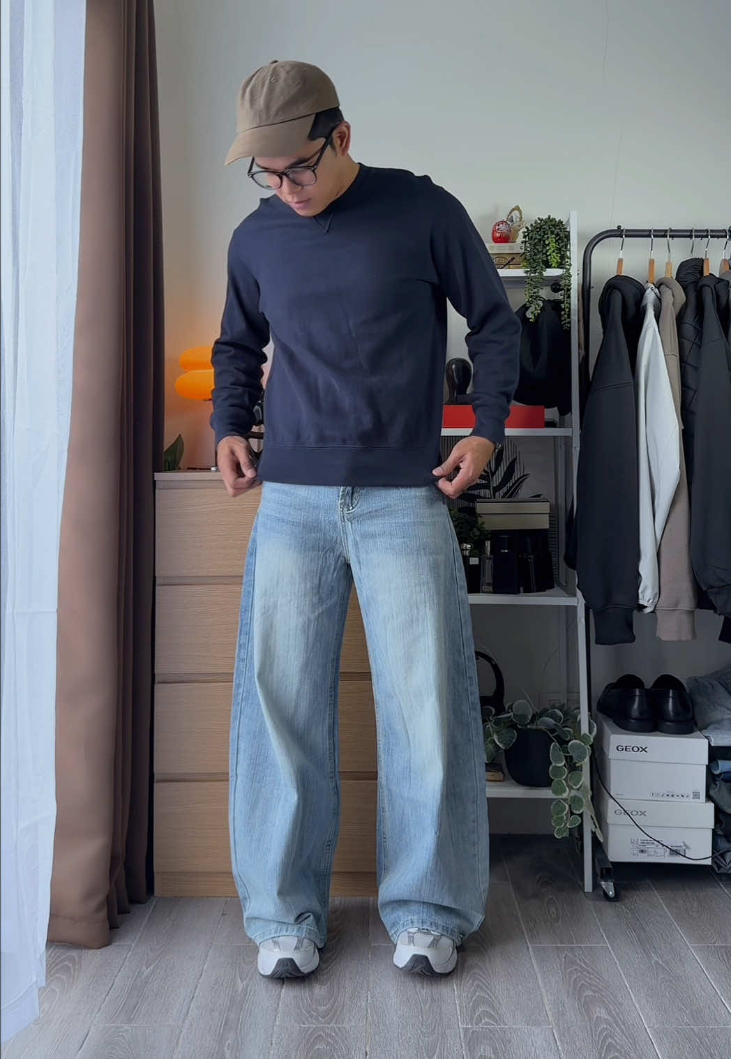 Ganda ng pagka washed blue ng barrel pants nato! 😮‍💨 bluejeans #barrelpants #barreljeans #pantsrecommendation 