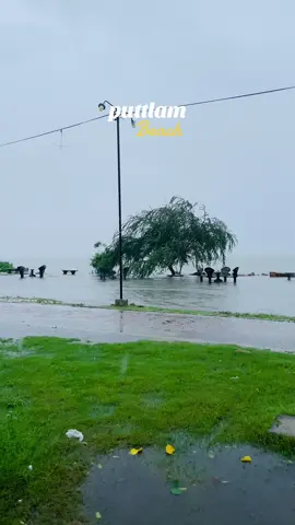 puttlam beach #rain #flooding  #cool_climate