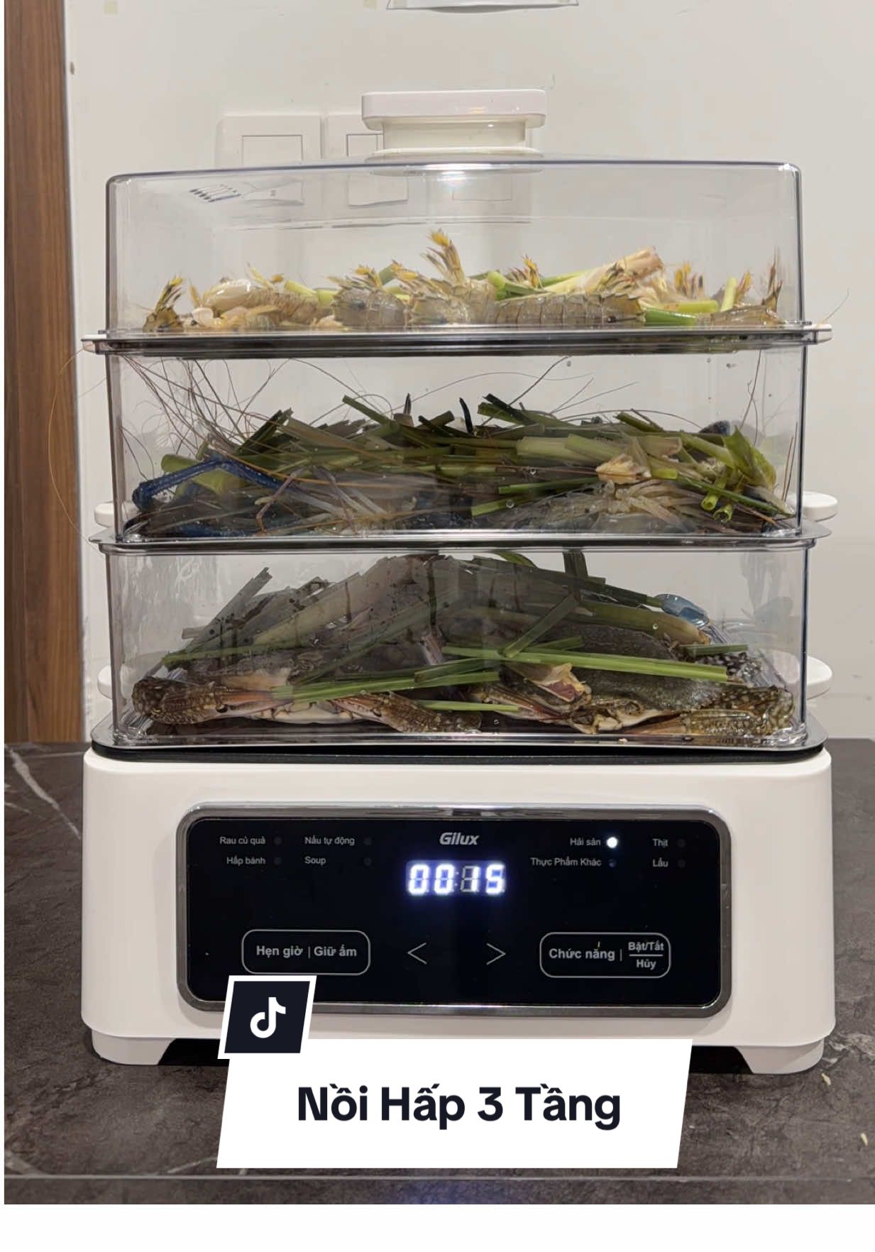 Nồi hấp đa năng Gilux #noihap3tang #noihapdanang #noihapgilux #dogiadung 