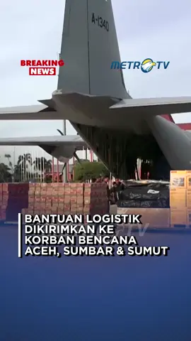 Menko PMK Pratikno bersama Sekretaris Kabinet Teddy Indrawijaya dan ASOPS Panglima TNI, melepas keberangkatan logistik bantuan kemanusiaan untuk korban bencana alam di Aceh, Sumatera Barat, dan Sumatera Utara. Sebanyak 3 pesawat Hercules dikerahkan untuk mengantarkan bantuan, Jumat (28/11). #MetroTV #tiktokmetrotv #metrotv #tiktokberita #beritaviral #fyp #menteri #menkopmk #menko #pratikno #teddyindrawijaya #ASOPS #panglimatni #TNI #logistik #aceh #sumatera #sumatra #sumbar #sumatrabarat #sumut #sumatrautara #pesawat #pesawathercules