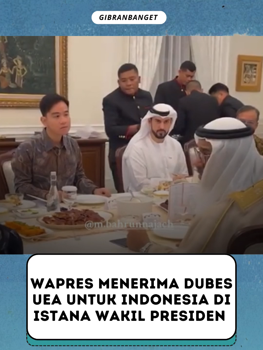 Wapres menerima Dubes UEA untuk Indonesia di Istana Wakil Presiden , Source video : m.bahrunajach #wapres #wapresgibran #gibranrakabumingraka #wapresindonesia #dubes