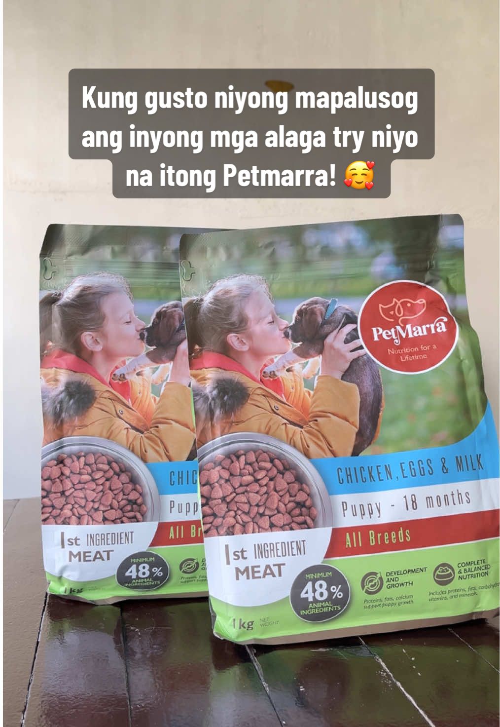 Dog food na recommended ng mga vet! 🥰 @PetMarra #petmarra #petmarradogfood #healthydog #healthydogfood 
