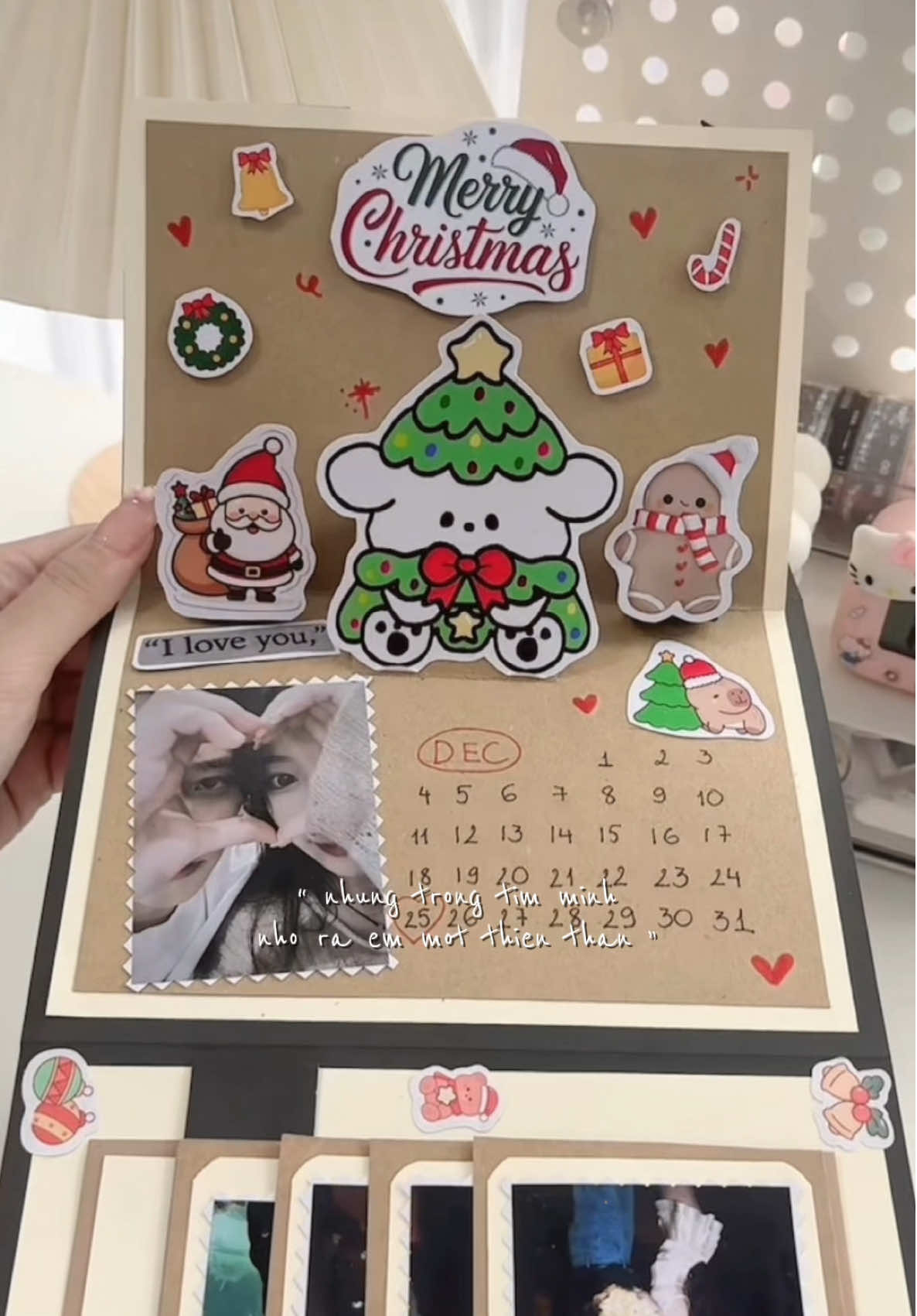 Một chiếc thiệp cute, người yêu đọc xong chỉ biết nói: “Trời ơi, yêu em quá!