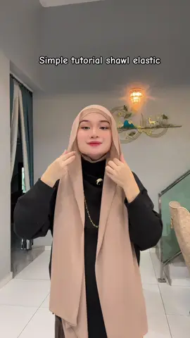 Simple tutorial shawl elastic