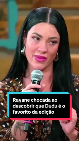 Rayane chocada ao descobrir que Dudu é o favorito da edição #afazenda17 #afazenda #rayanefigliuzzi #duducamargo #lucasselfie