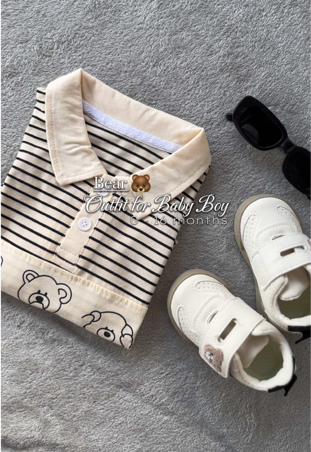 Bear outfit for baby boy🐻#bearoutfit #babyboyoutfit #outfitforkids #romper #bearoutfitforbaby 