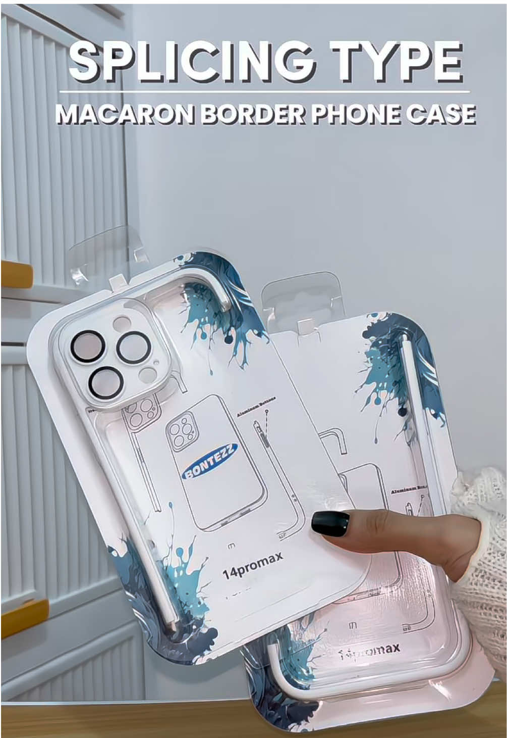 Splicing type Macaron Border Phone case #splicing #phonecase #cases #bordercase #fyp 