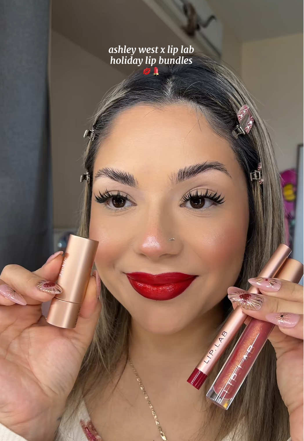gifted by Lip Lab  ashley west x lip lab holiday lip bundles 💋💄 @Lip Lab   #liplab #holidaygifts #lipcombo #lipcombotutorial #lipcombotiktok 