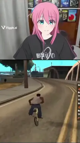 Bocchi? 🤨🔥 | | bocchi Jugando al San Andrés haciendo un Record 🔝😂 #bocchitherock #bocchi #sanandreas #fyp #viral 