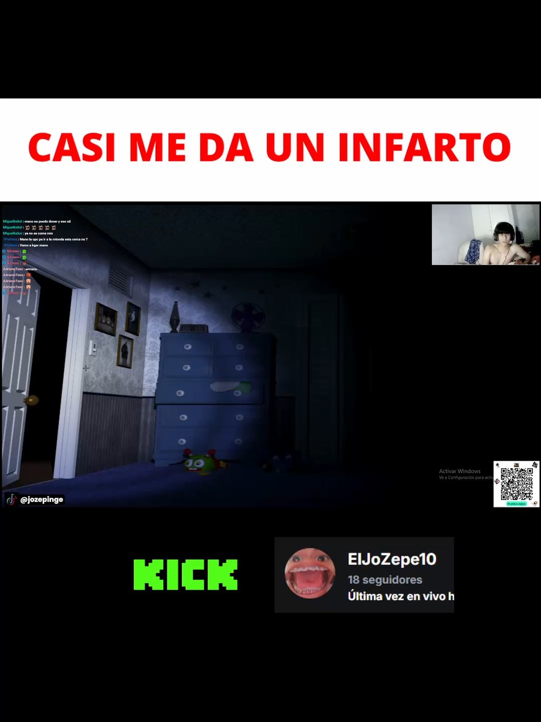 casi me voy al cielo xd #kickperu💚 #jozepe #kick #peru #chow