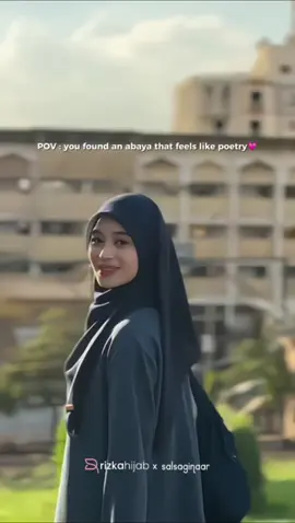 Pernah ga sih kalian ngerasa klo udah pake pakaian yang nyaman tuh vibes nya happy banget😍🫶🏻 Yuk samaan kayak kak Sasa biar makin happy🤩💗💗 #yukaabaya #rizkahijab 