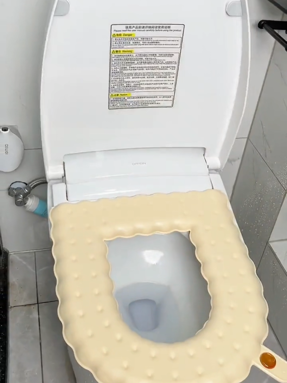 Miếng lót bồn cầu ấm áp mùa đông #dogiadung #xh #giadungtienich #reviewdogiadung #mienglotboncau 