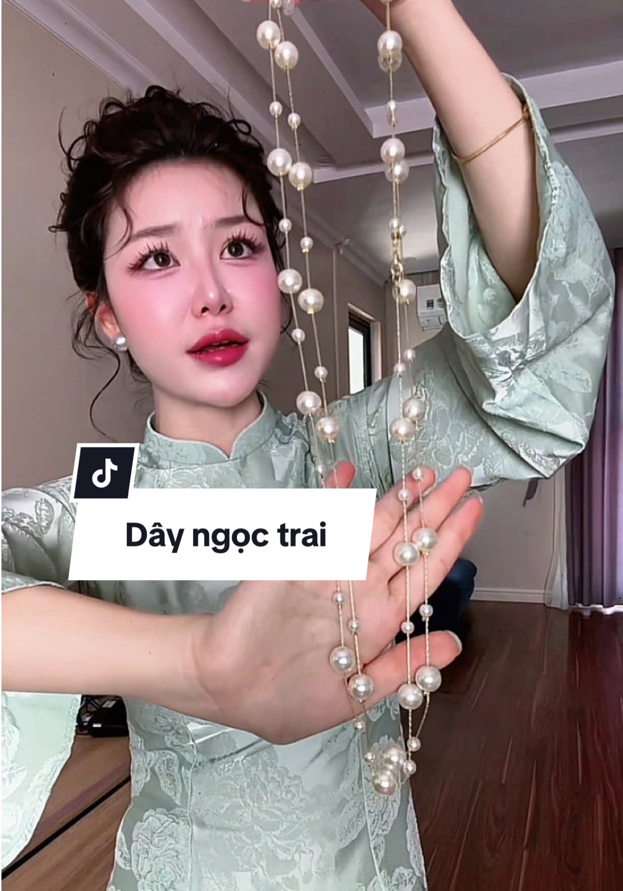 Dây ngọc trai cao cấp #nhungmiu0401 #dayngoctrai #phukienthoitrang 