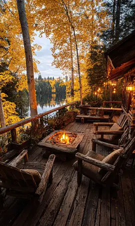 Cozy autumn vibes ✨️ 💕 #DreamPlace #cozyvibes #naturelovers #autumnview #PeacefulMoments 