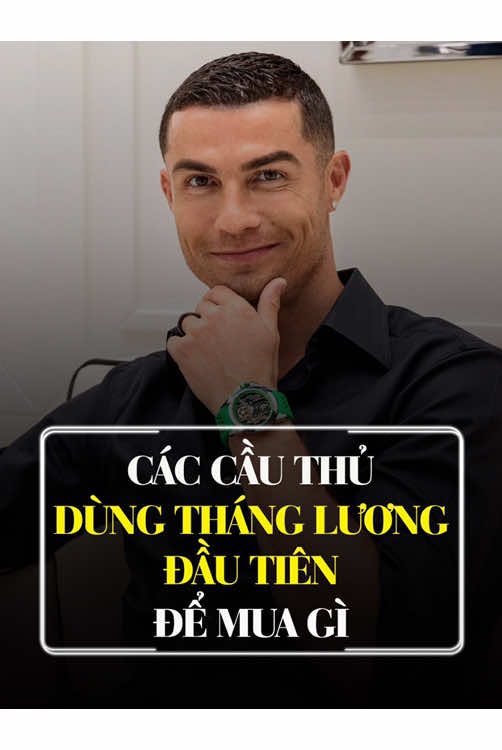 Các siêu sao bóng đá dùng tháng lương đầu tiên để mua gì? #bongda 
