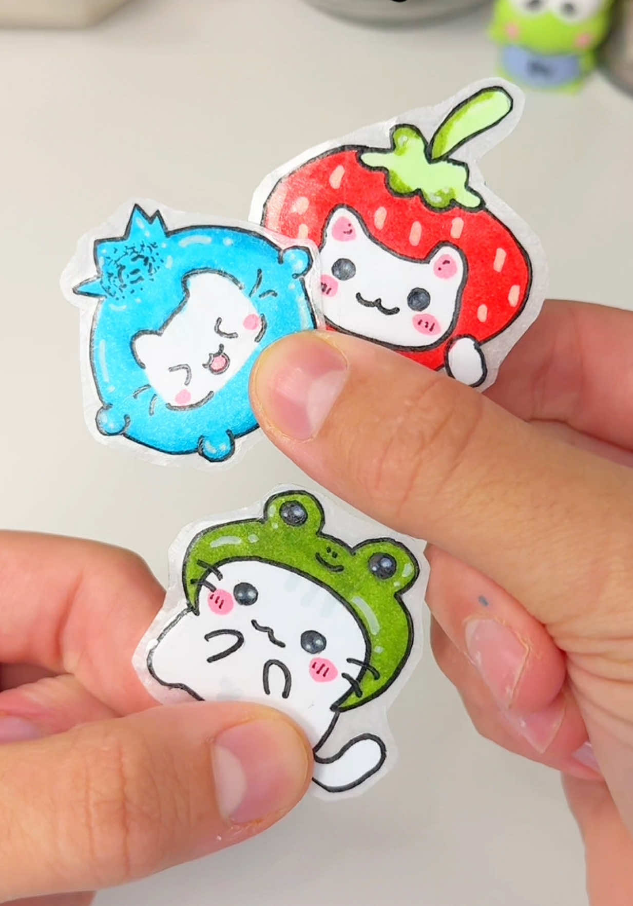 🤭Cute Easy DIY Stickers😮!? ##diystickers##stickers##papercraft##cutecrafts##crafts