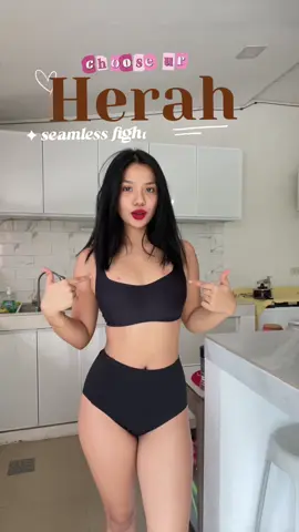 Choose ur Herah seamless fighter 🤍✨ #herah #seamless #innerwear #petite  #budolfinds 