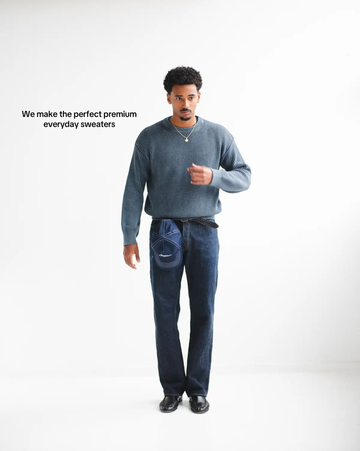 Crafted to elevate the everyday, our Heavy Shaker Sweaters are the perfect knits for year-round wear. Available on chezrien.com 🥂 #sweater #knitwear #knit 