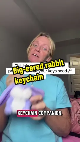 This big eared rabbit is actually less than $10 right now AND comes in other colors! @Xingshuo Shop #rabbitkeychain #bagdecoration #bigears #soft #BFCM  