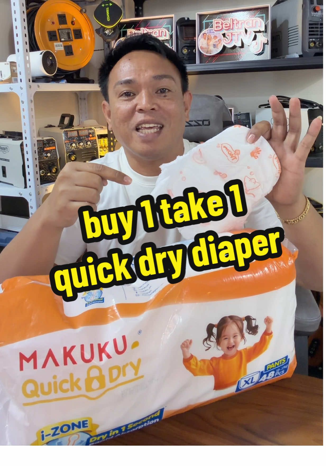 (BUY 1 TAKE 1) (QUICK DRY) MAKUKU Quick Dry Diapers, I-Zone | 2 Seconds Faster Absorption | 100 Pcs.  #MakukuDiapers #Makuku #BabyDiaper #MomApproved #Diapers 