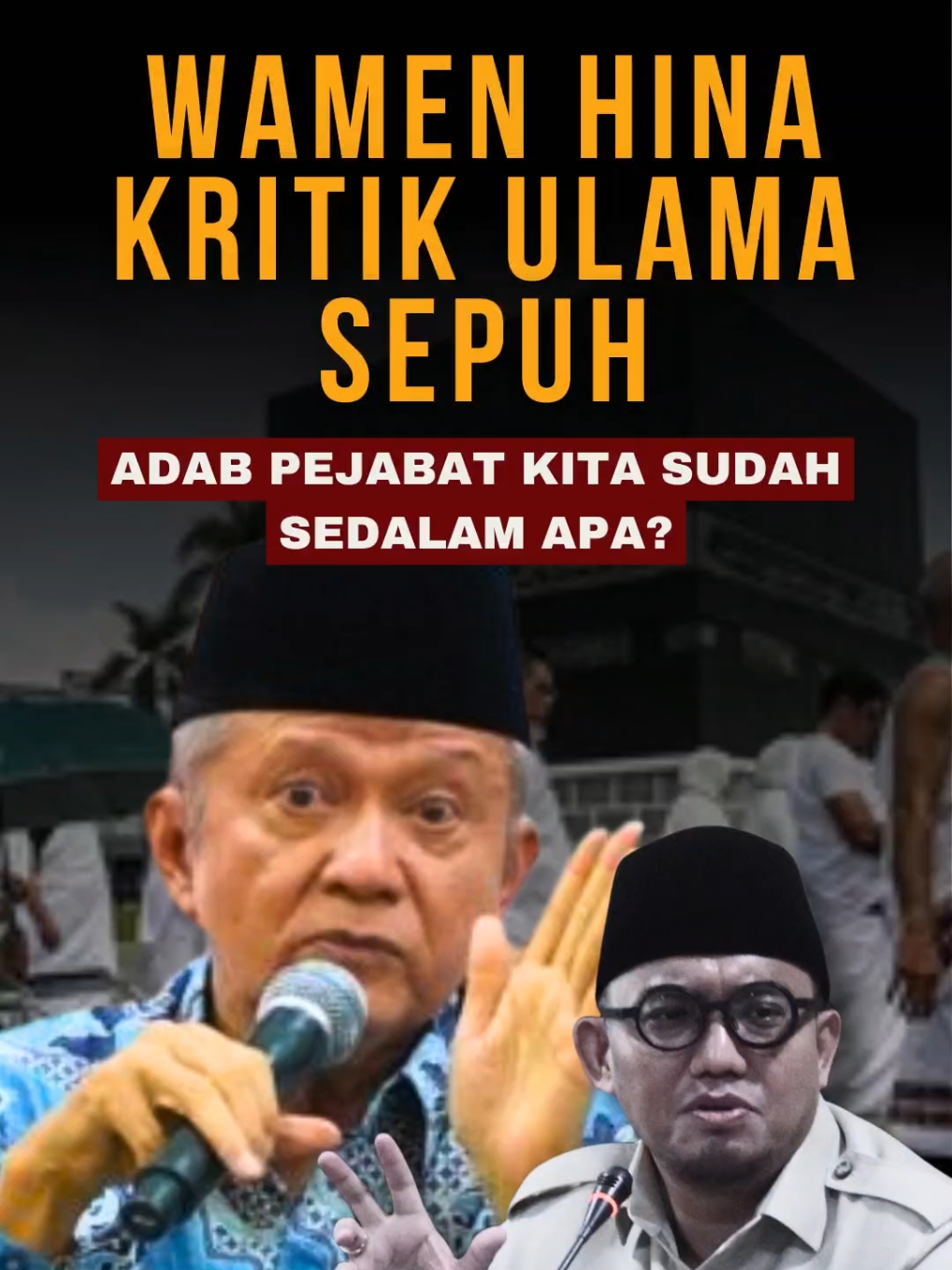 Ulama sepuh memberi kritik, tapi pejabat muda membalas dengan cacian. Perbedaan boleh, tapi adab itu wajib, apalagi kepada ulama sekelas Ketua PP Muhammadiyah. #layananhajiburuk #ppmuhammadiyah #kuotahaji2026 #kemenhaj #haji2026 